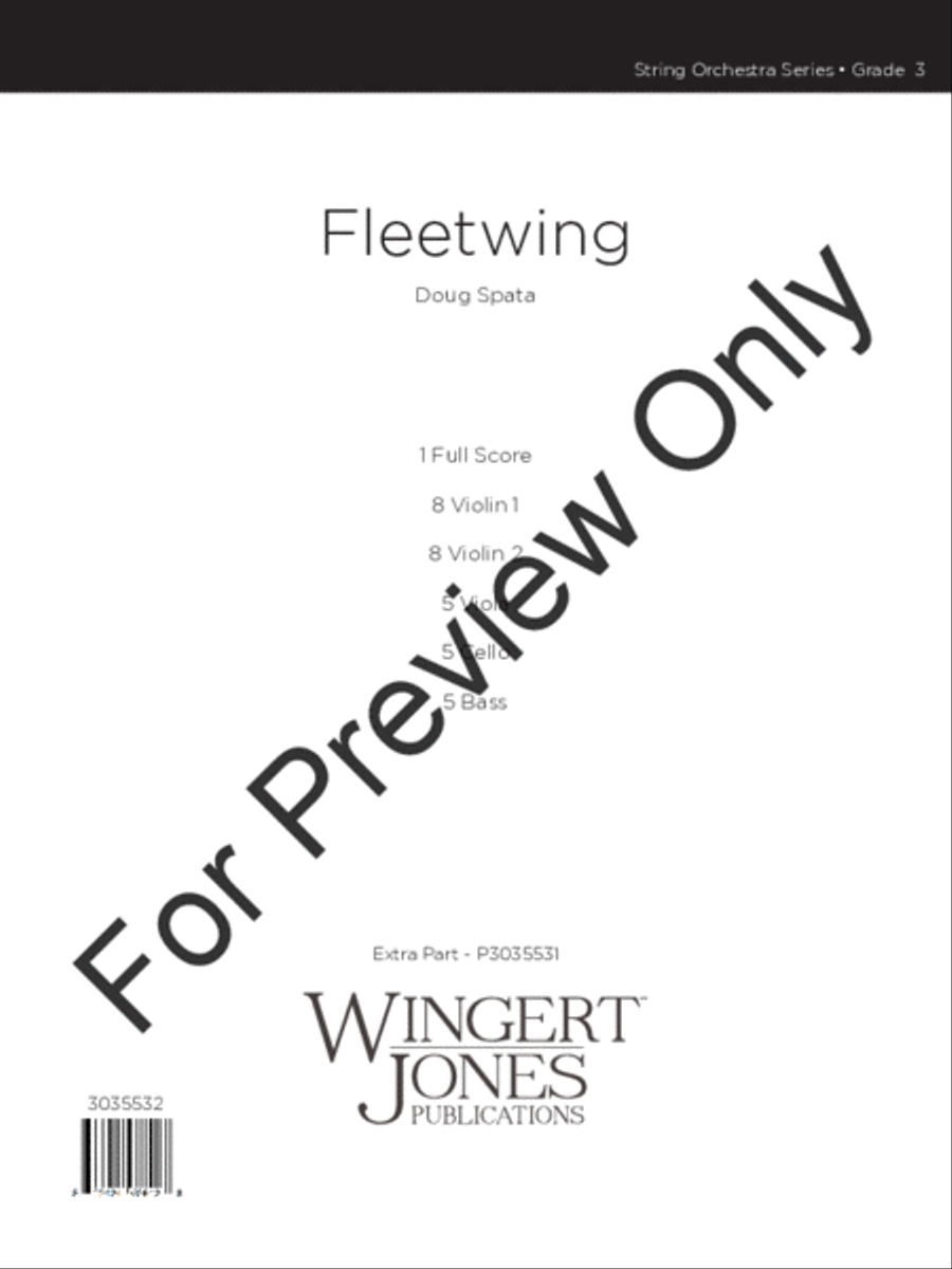 Fleetwing (Score) String Orchestra scores gallery preview page 2
