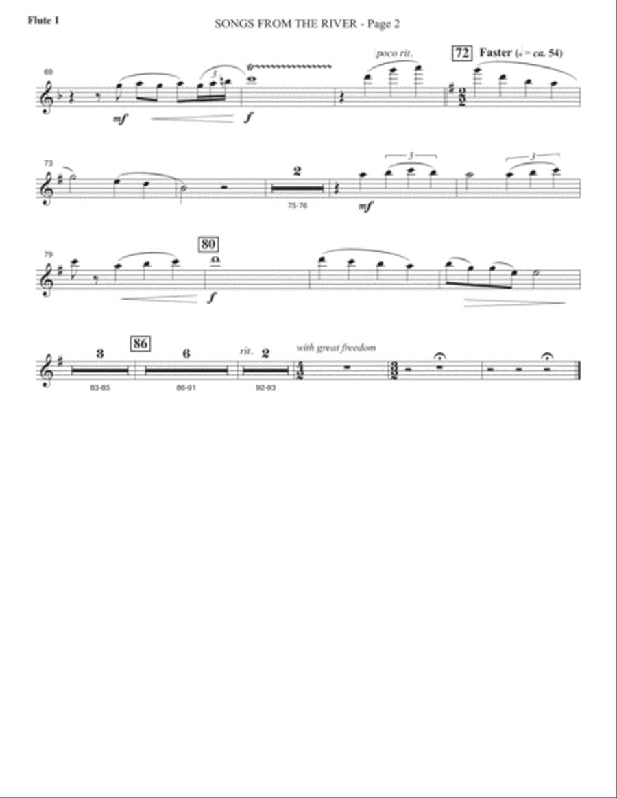 Sacred Places - Flute 1 Choir scores gallery preview page 3