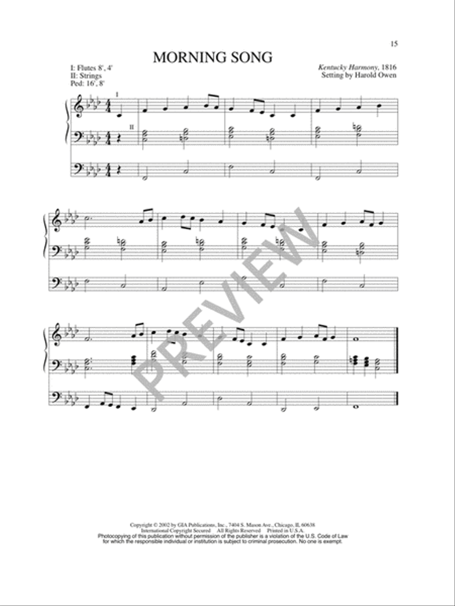 Twenty-Five Organ Harmonizations - Volume 2 Organ scores gallery preview page 17