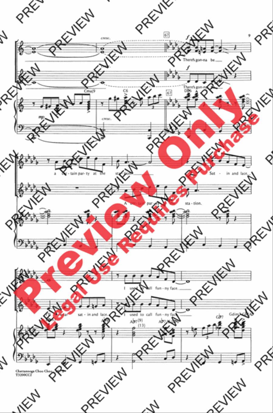 Chattanooga Choo Choo Chattanooga Choo Choo SSA scores gallery preview page 9