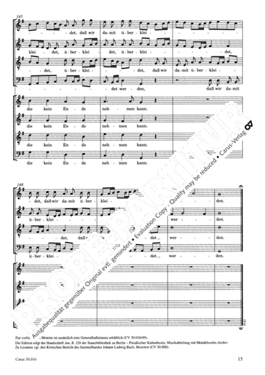 Wir wissen, so unser irdisches Haus 4-Part scores gallery preview page 16
