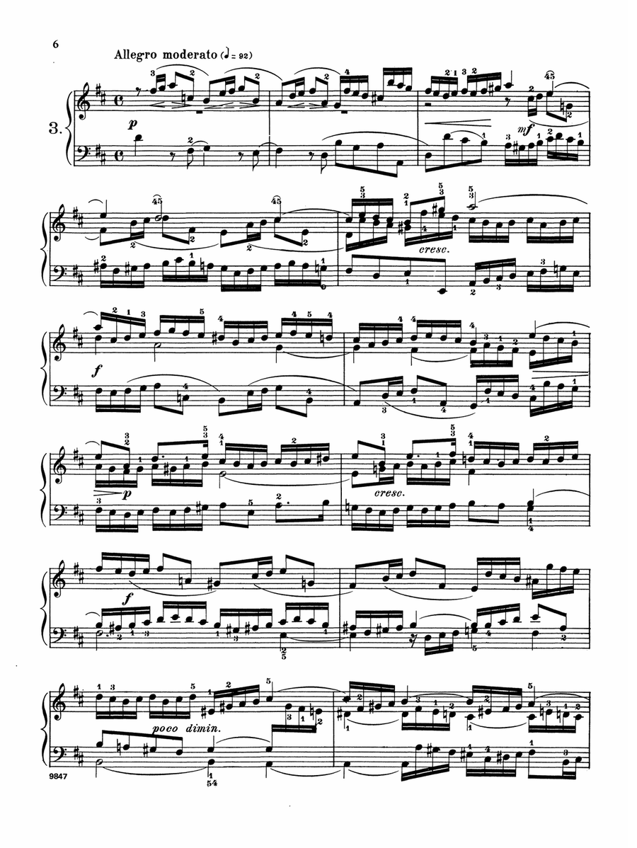 Bach: Fifteen Three-Part Inventions (Ed. Carl Czerny)