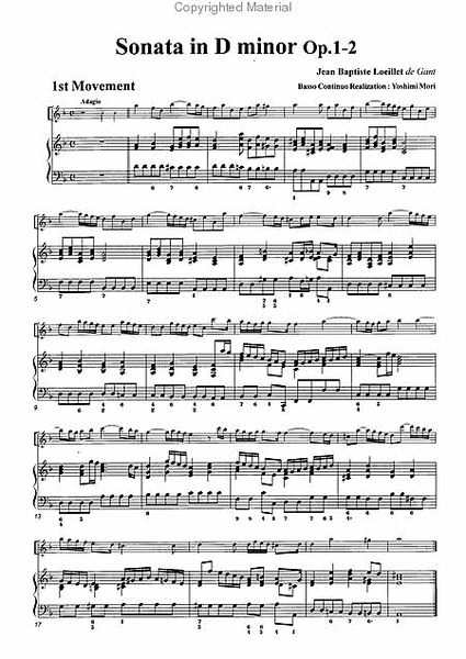 Sonata in D minor, Op. 1-2