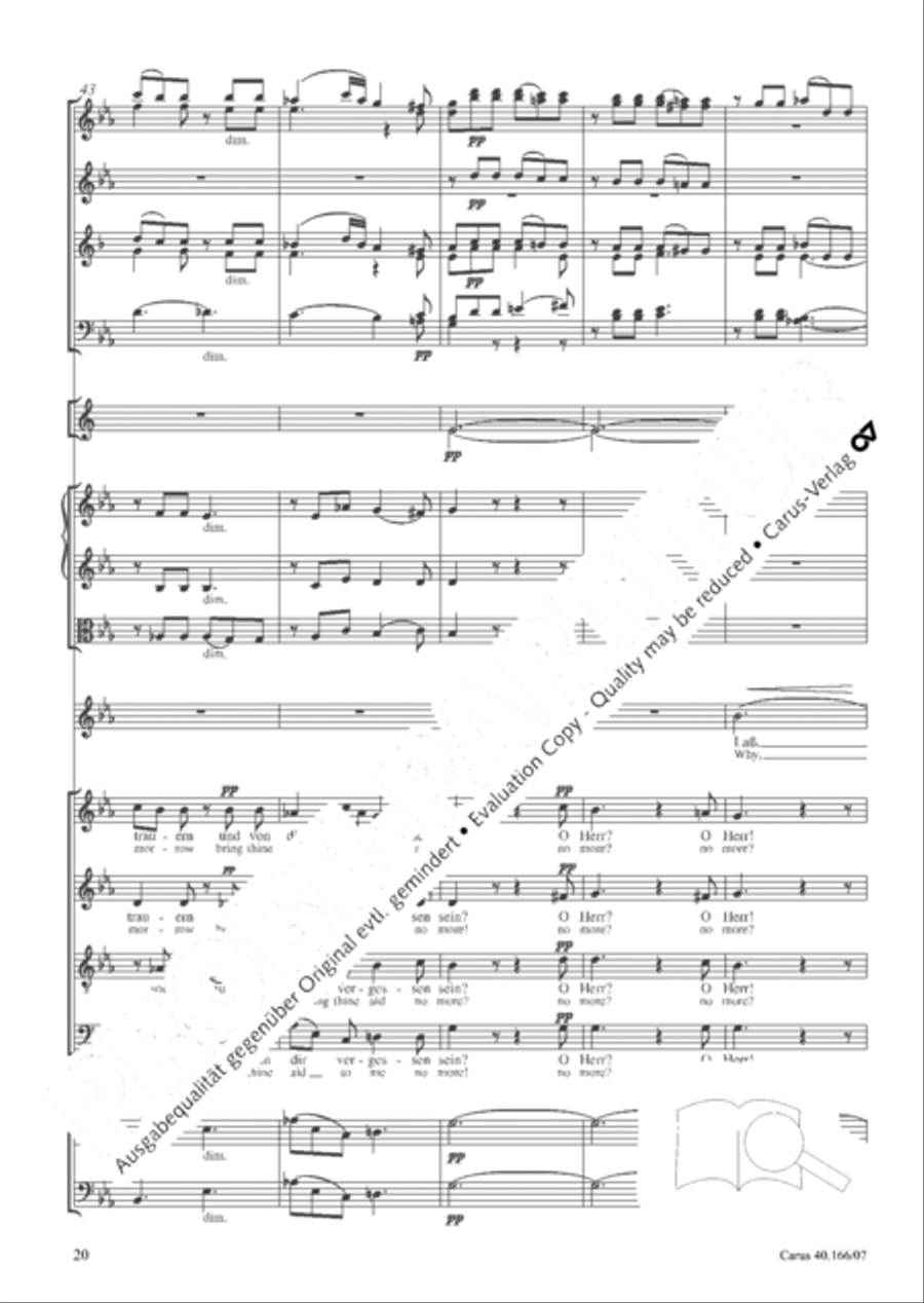 Hymn; Three sacred songs; fugue (Hymne; Drei geistliche Lieder und Fuge) Orchestra scores gallery preview page 21