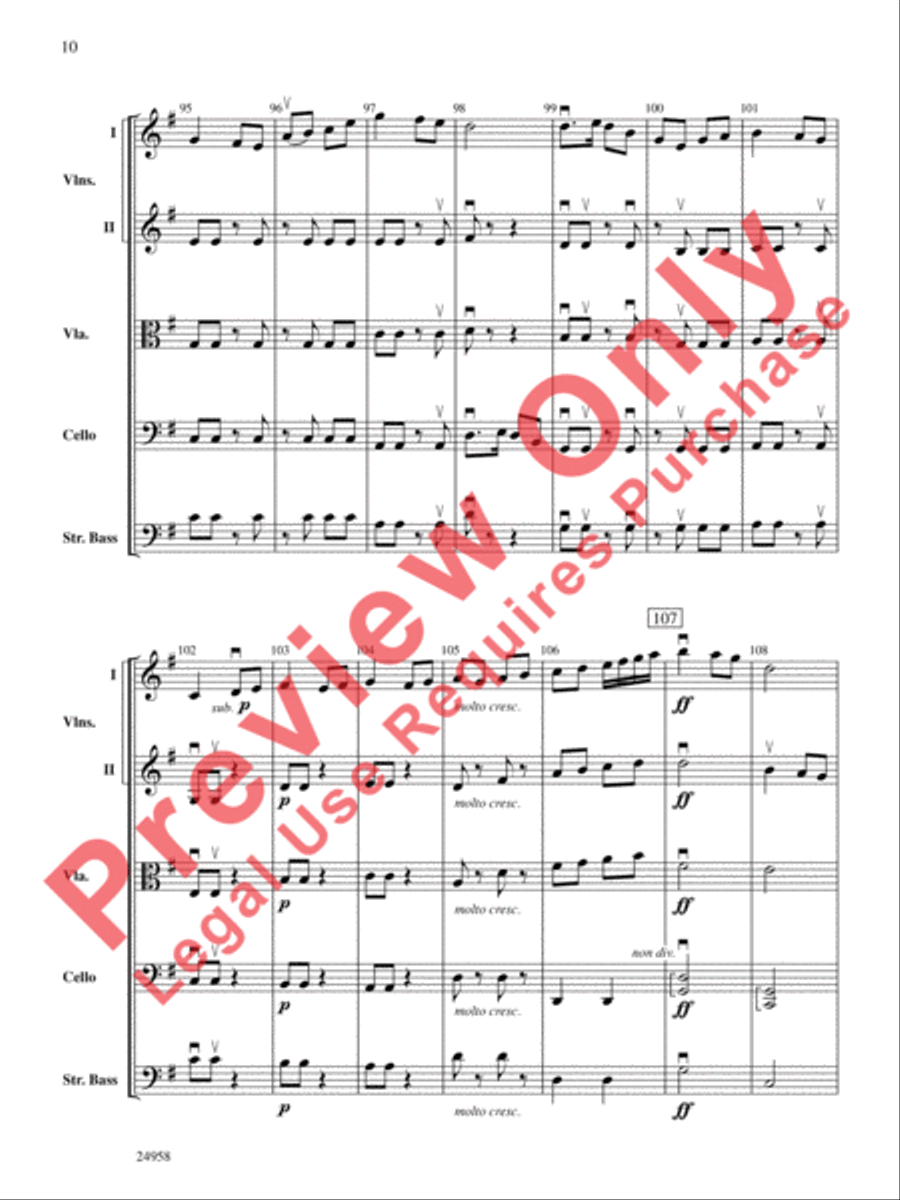 Dreams of a Midsummer Night String Orchestra scores gallery preview page 11