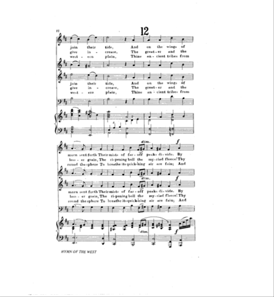 Hymn of the West Hymn of the West Concert Band scores gallery preview page 15