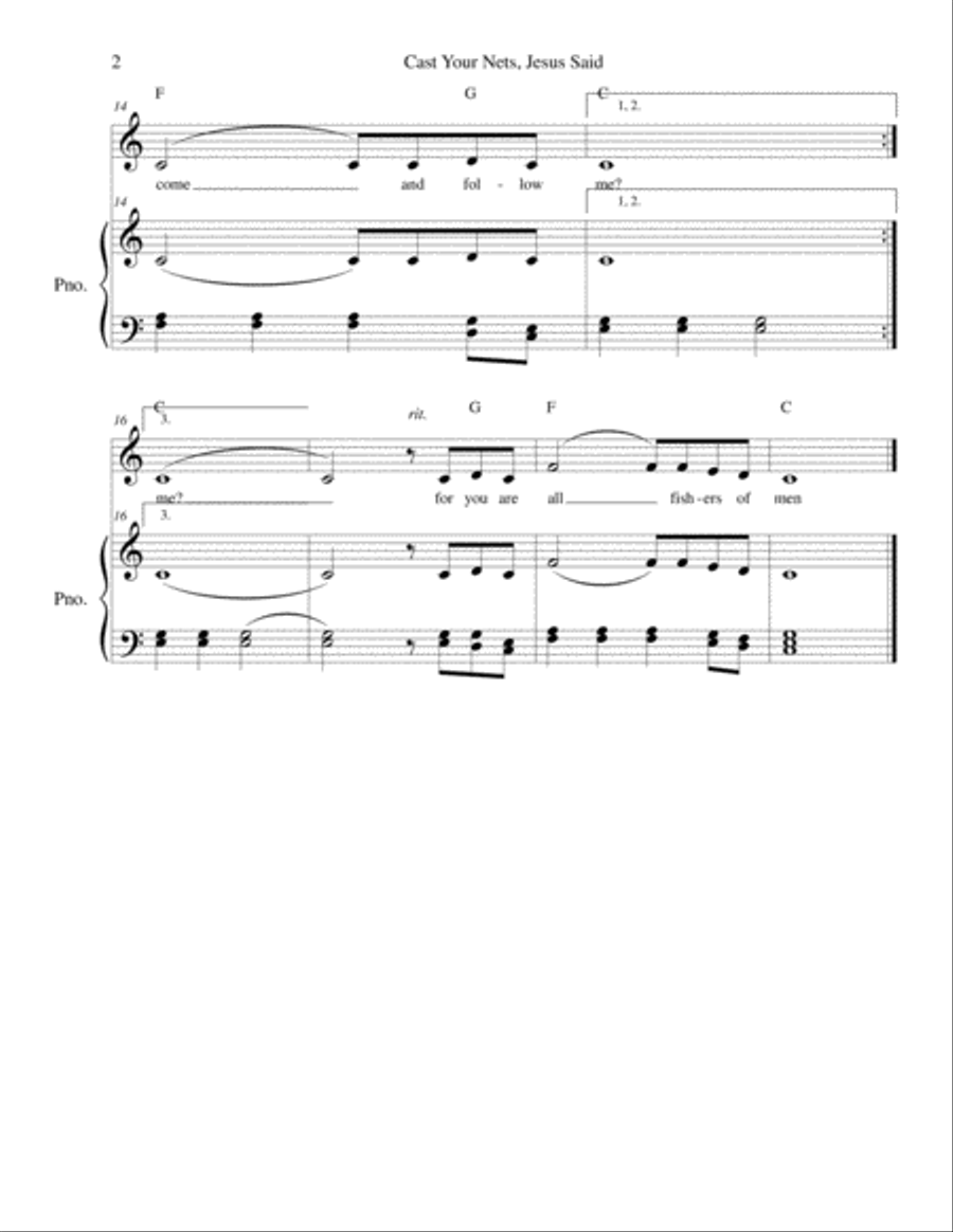Bible songs for kids - solo and piano Piano, Vocal, Guitar scores gallery preview page 4