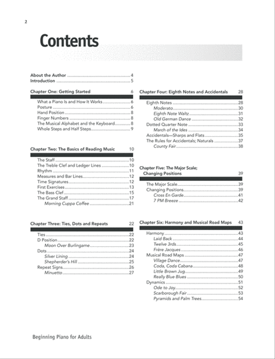 Beginning Piano for Adults Piano Method scores gallery preview page 5