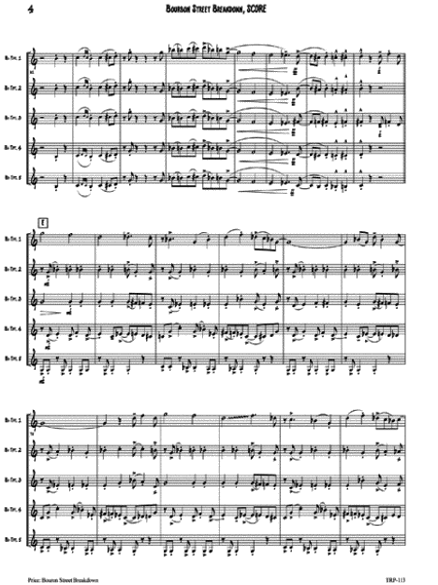 Bourbon Street Breakdown Small Ensemble scores gallery preview page 5