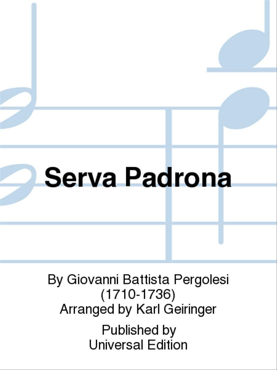 Serva Padrona School and Community scores gallery preview page 1