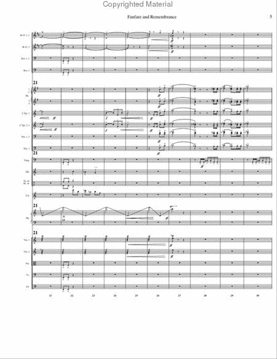 Fanfare and Remembrance Orchestra scores gallery preview page 9