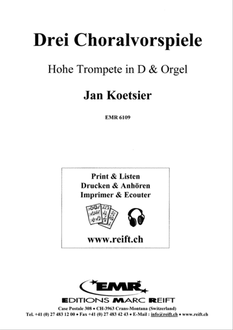 Drei Choralvorspiele Drei Choralvorspiele Organ scores gallery preview page 2