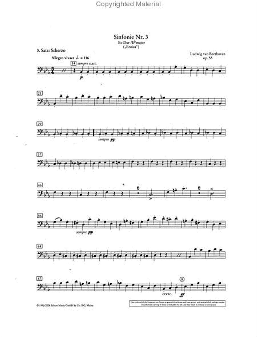 Test Pieces for Orchestra – Double Bass Double Bass scores gallery preview page 2