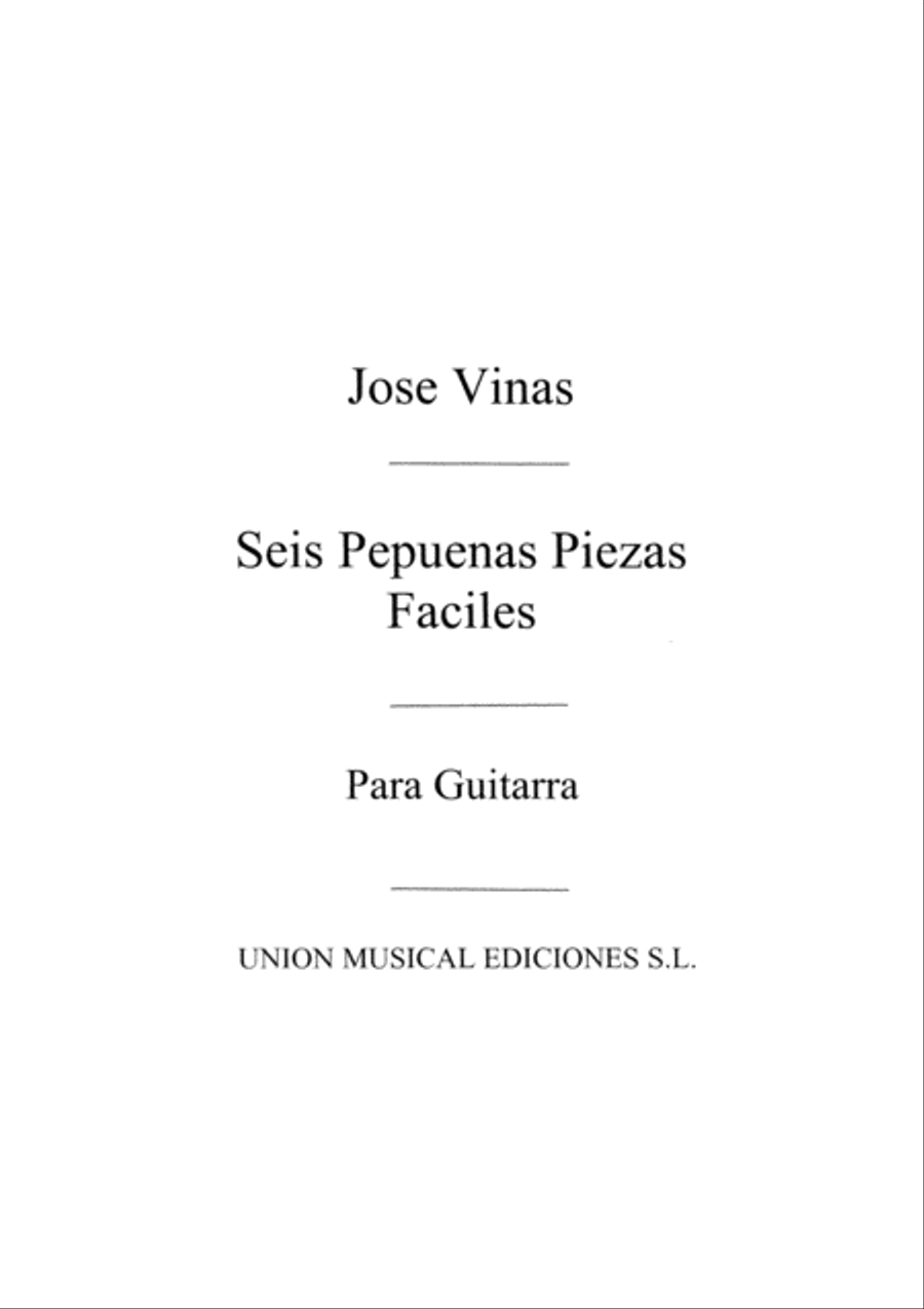 Seis Pequenas Piezas Faciles Acoustic Guitar scores gallery preview page 1