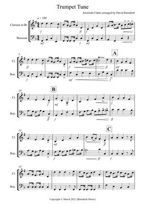 Trumpet Tune for Clarinet and Bassoon Duet