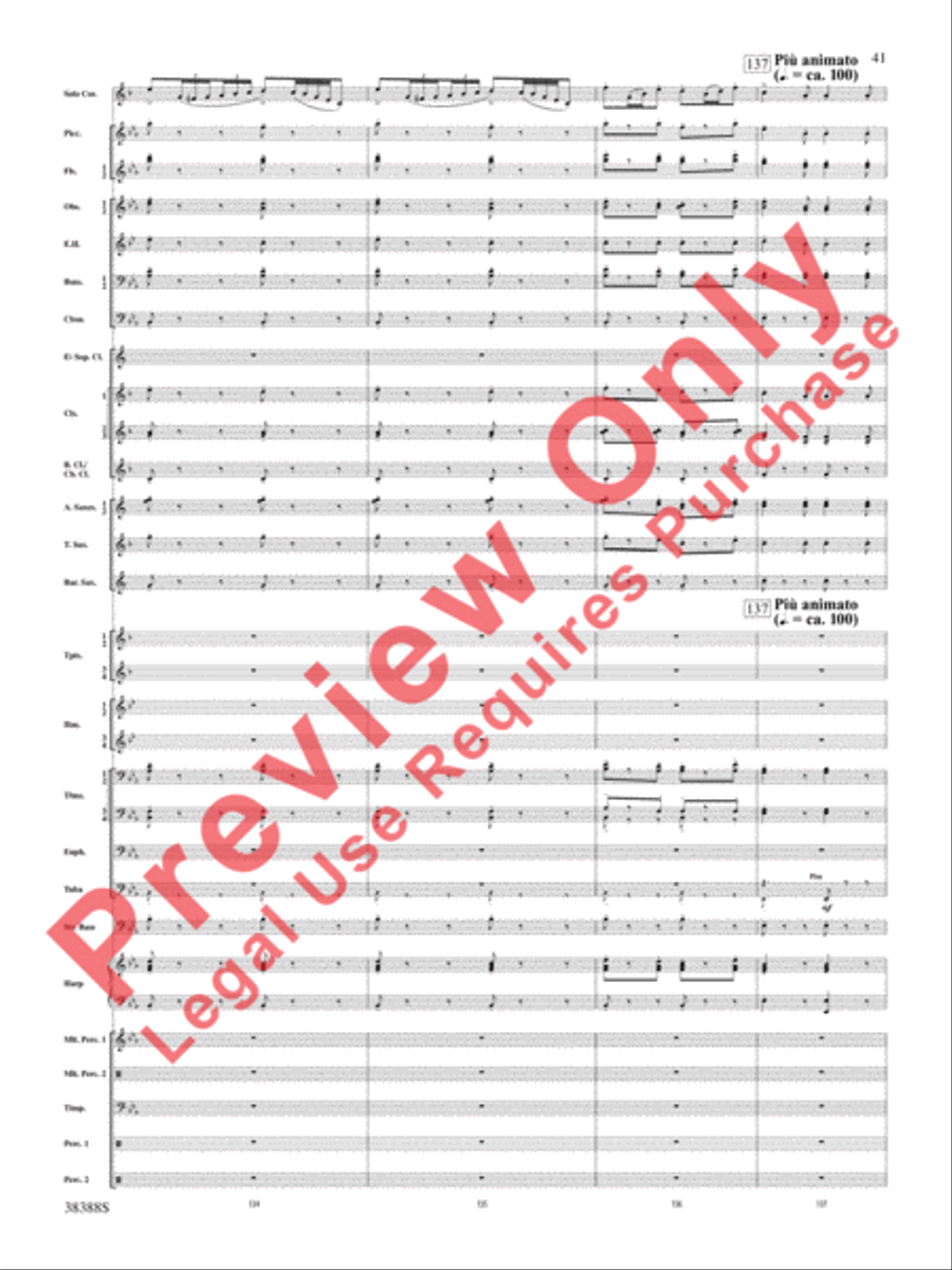 Napoli Napoli Concert Band scores gallery preview page 42