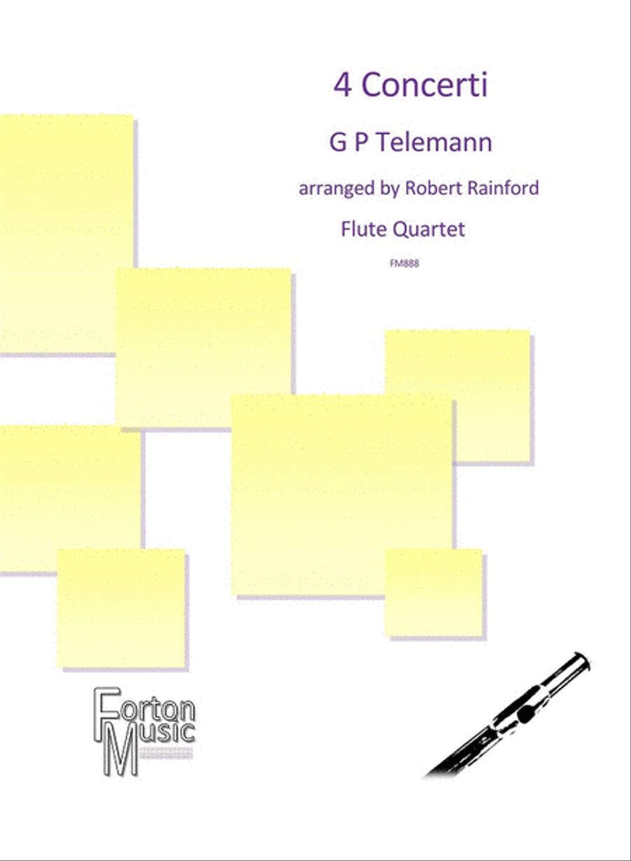 4 Concerti 4 Concerti Flute Quartet scores gallery preview page 1