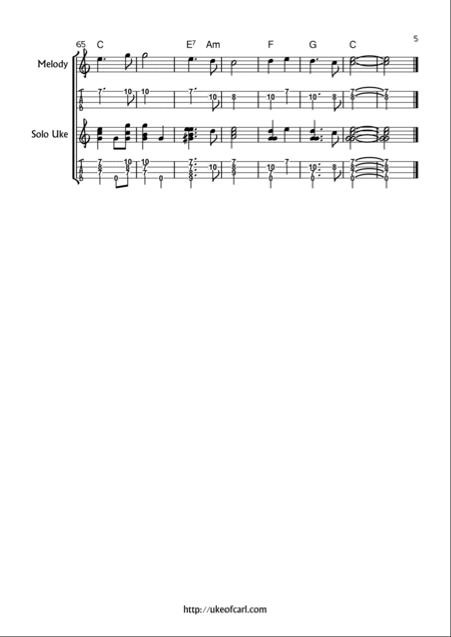 Popular Classics for Ukulele Ukulele scores gallery preview page 5