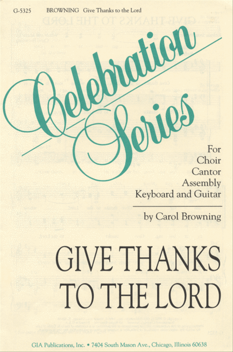 Give Thanks to the Lord Give Thanks to the Lord 4-Part scores gallery preview page 1