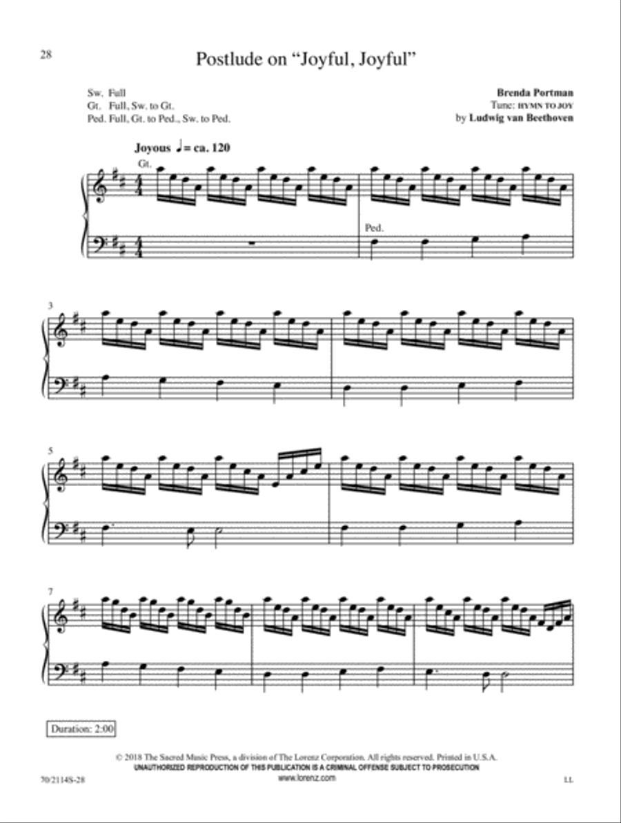 Again, I Say, Rejoice! Organ Solo scores gallery preview page 11