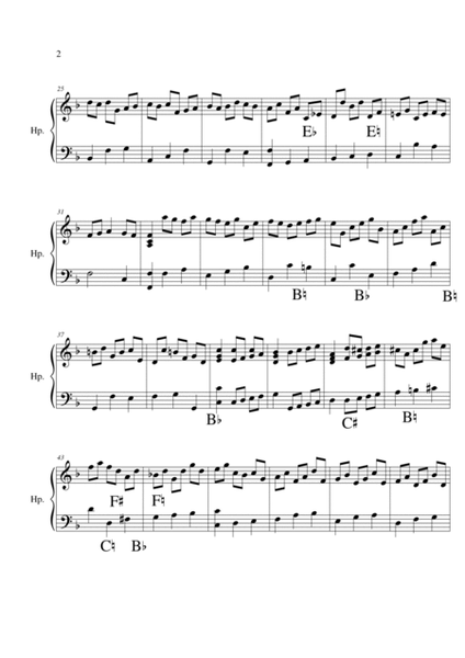 Chaconne F major (Haendel) - pedal harp solo image number null
