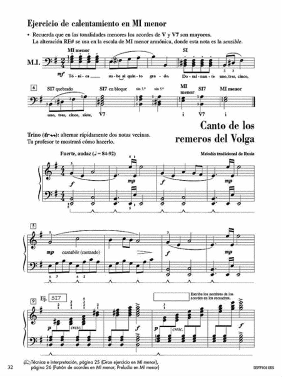 Libro de lecciones y teoría, Nivel 6 Piano Method scores gallery preview page 4