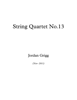 String Quartet No.13