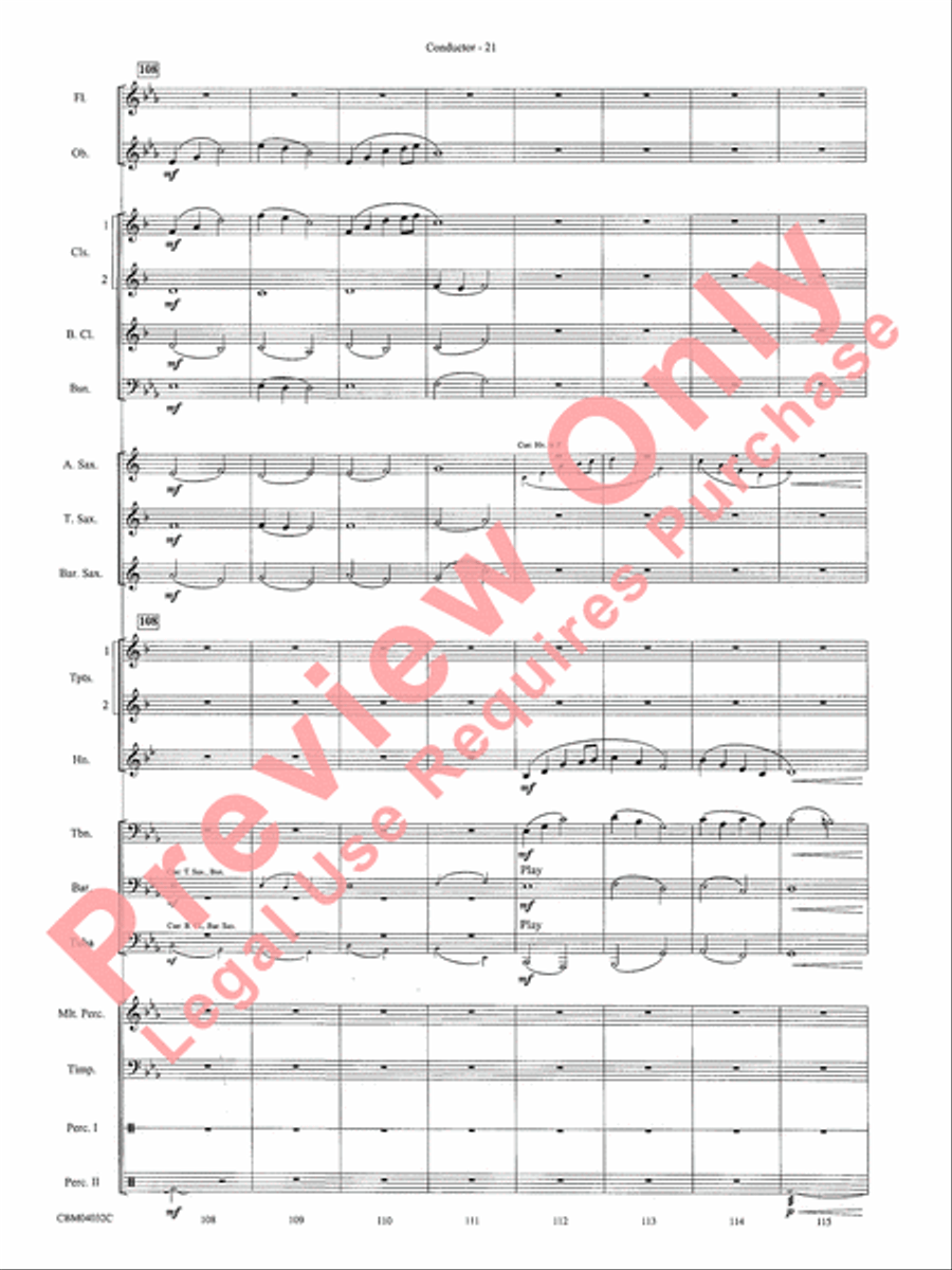 The Polar Express, Selections from Concert Band scores gallery preview page 23