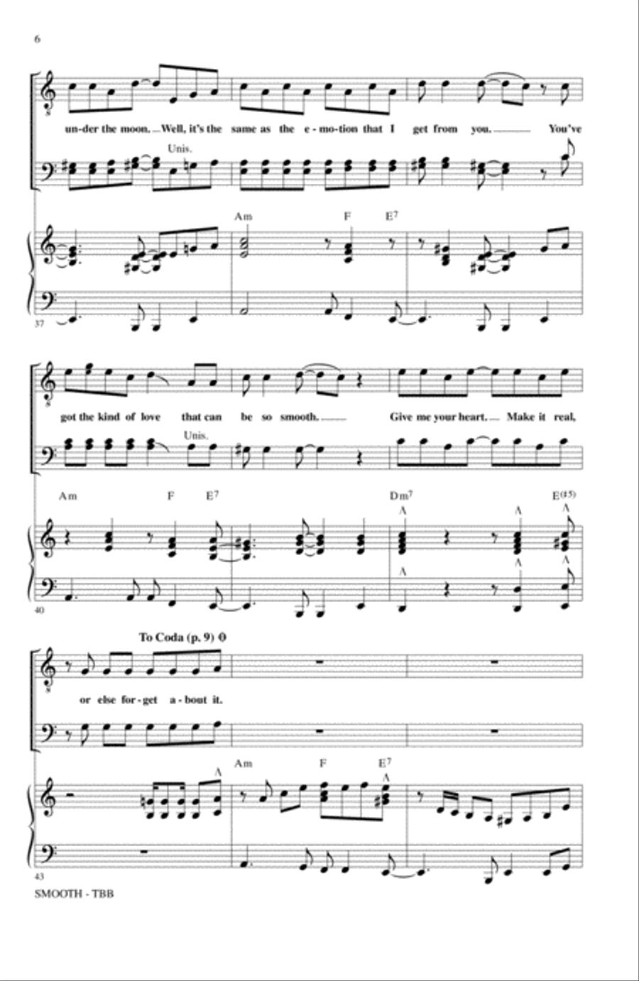 Smooth (arr. Mac Huff) Smooth (arr. Mac Huff) 3-Part scores gallery preview page 5
