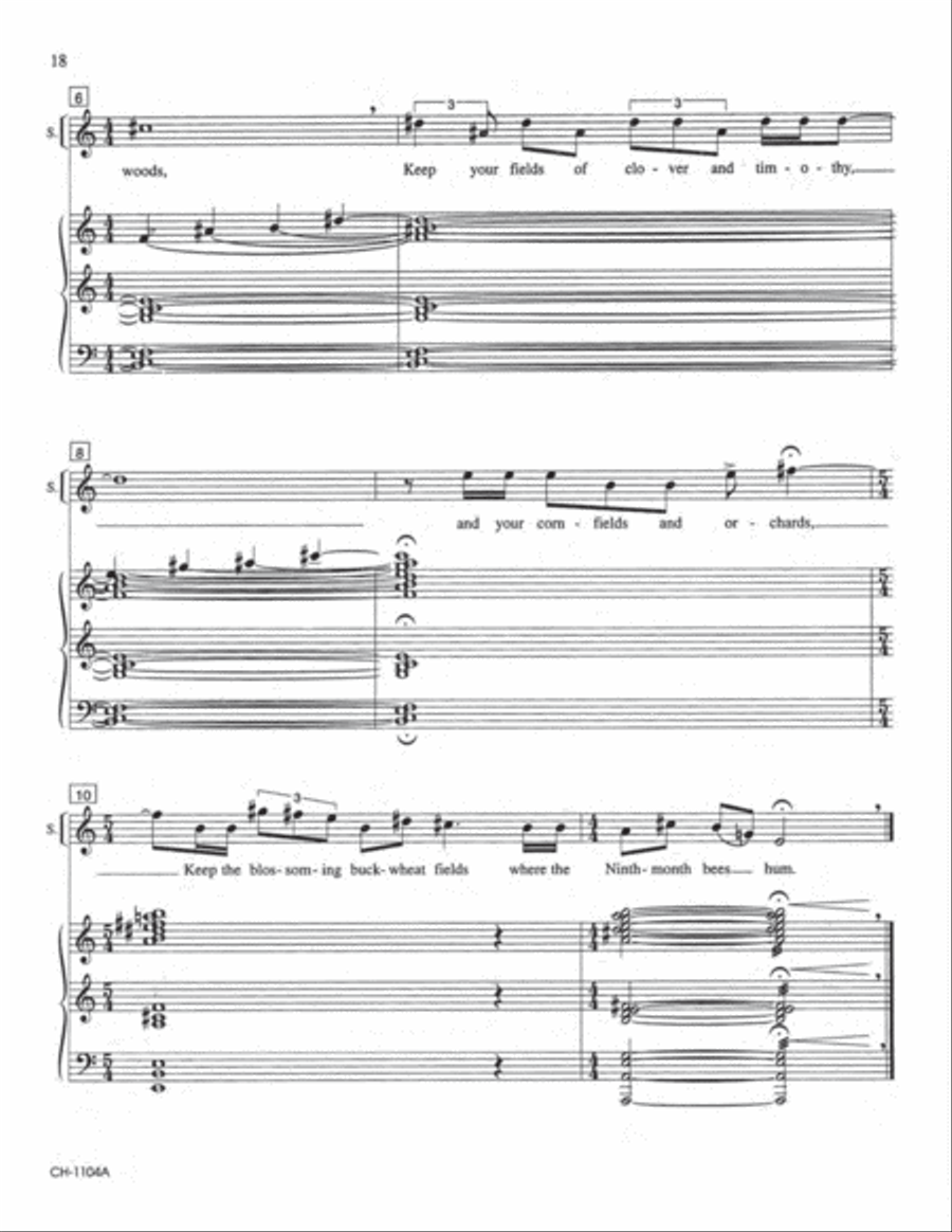 Two Whitman Songs Two Whitman Songs 4-Part scores gallery preview page 8