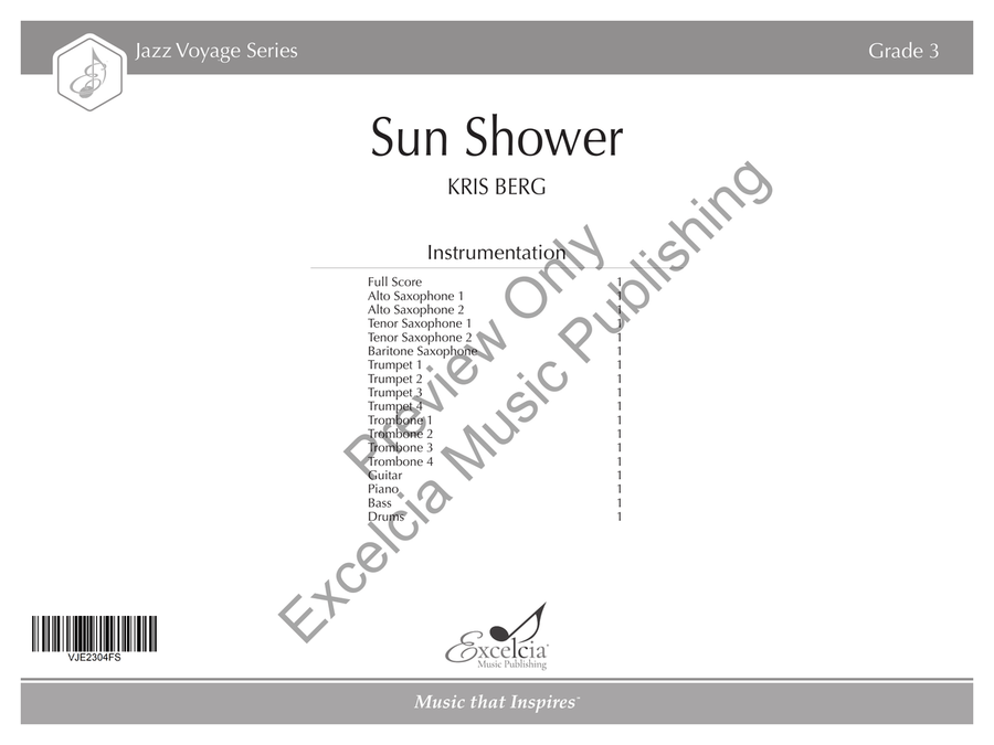 Sun Shower (Score) Sun Shower (Score) Jazz Ensemble scores gallery preview page 2
