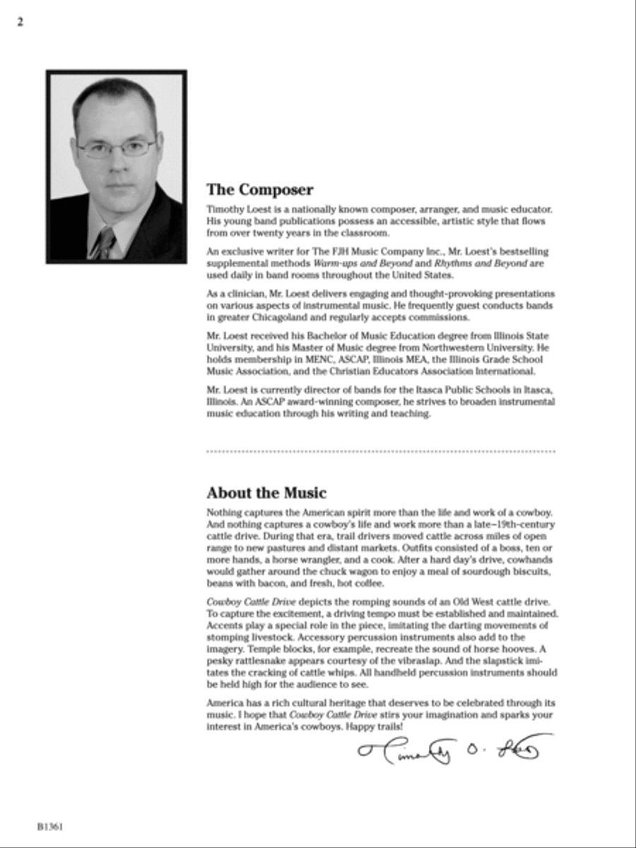 Cowboy Cattle Drive: Score Concert Band scores gallery preview page 2