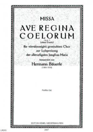 Missa Ave regina coelorum (ohne Credo)
