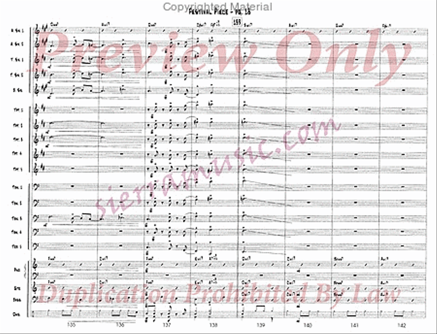 Festival Piece Big Band scores gallery preview page 19