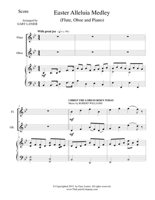 Book cover for EASTER ALLELUIA MEDLEY (Trio – Flute, Oboe/Piano) Score and Parts