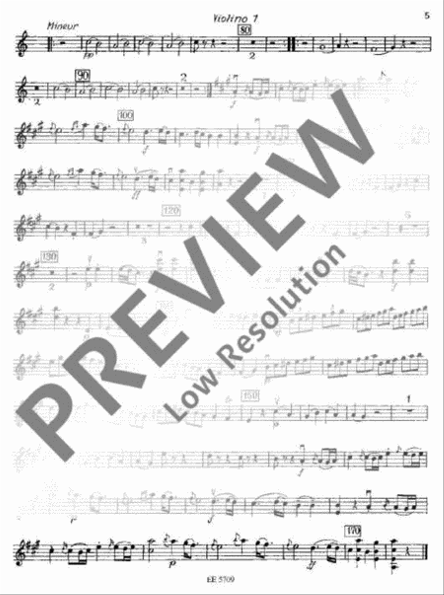 Sinfonia concertante A major Violin scores gallery preview page 6