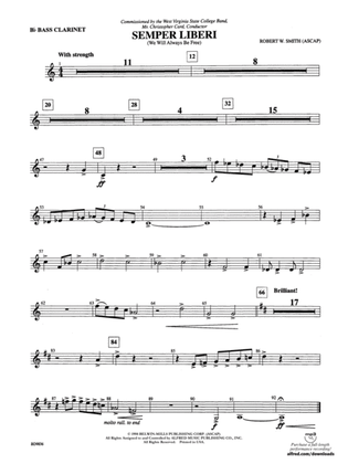 Semper Liberi (We Will Always Be Free): B-flat Bass Clarinet