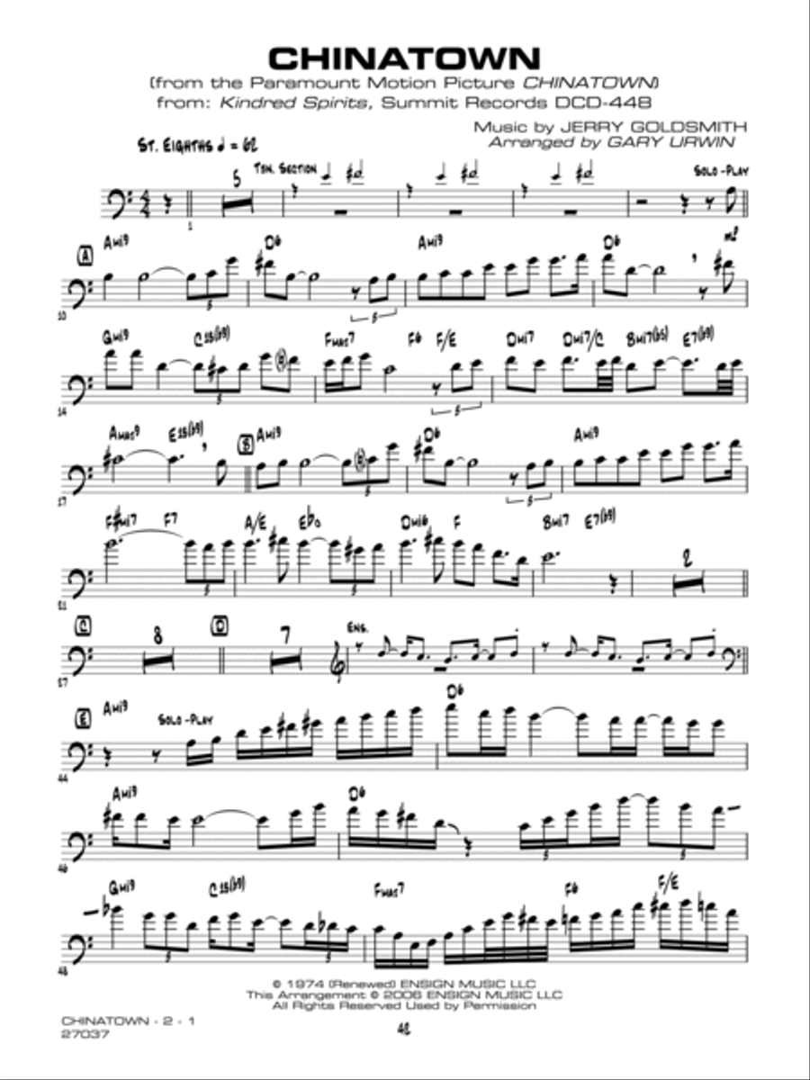 The Music of Bill Watrous Baritone Horn scores gallery preview page 6