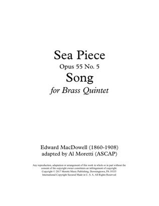 Sea Piece Opus 55 no. 5 Song