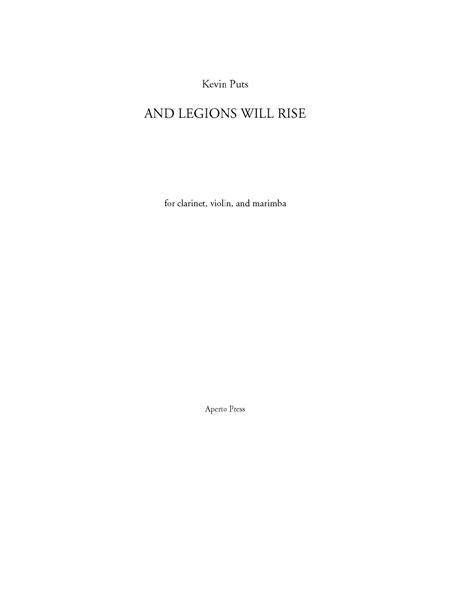 And Legions Will Rise (score and parts)