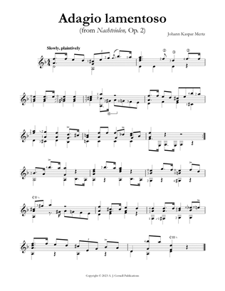 Adagio lamentoso (from Nachtviolen, Op. 2)