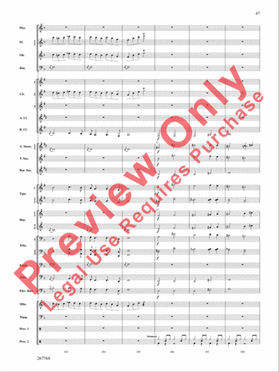 The Music of Disneyland Concert Band scores gallery preview page 48