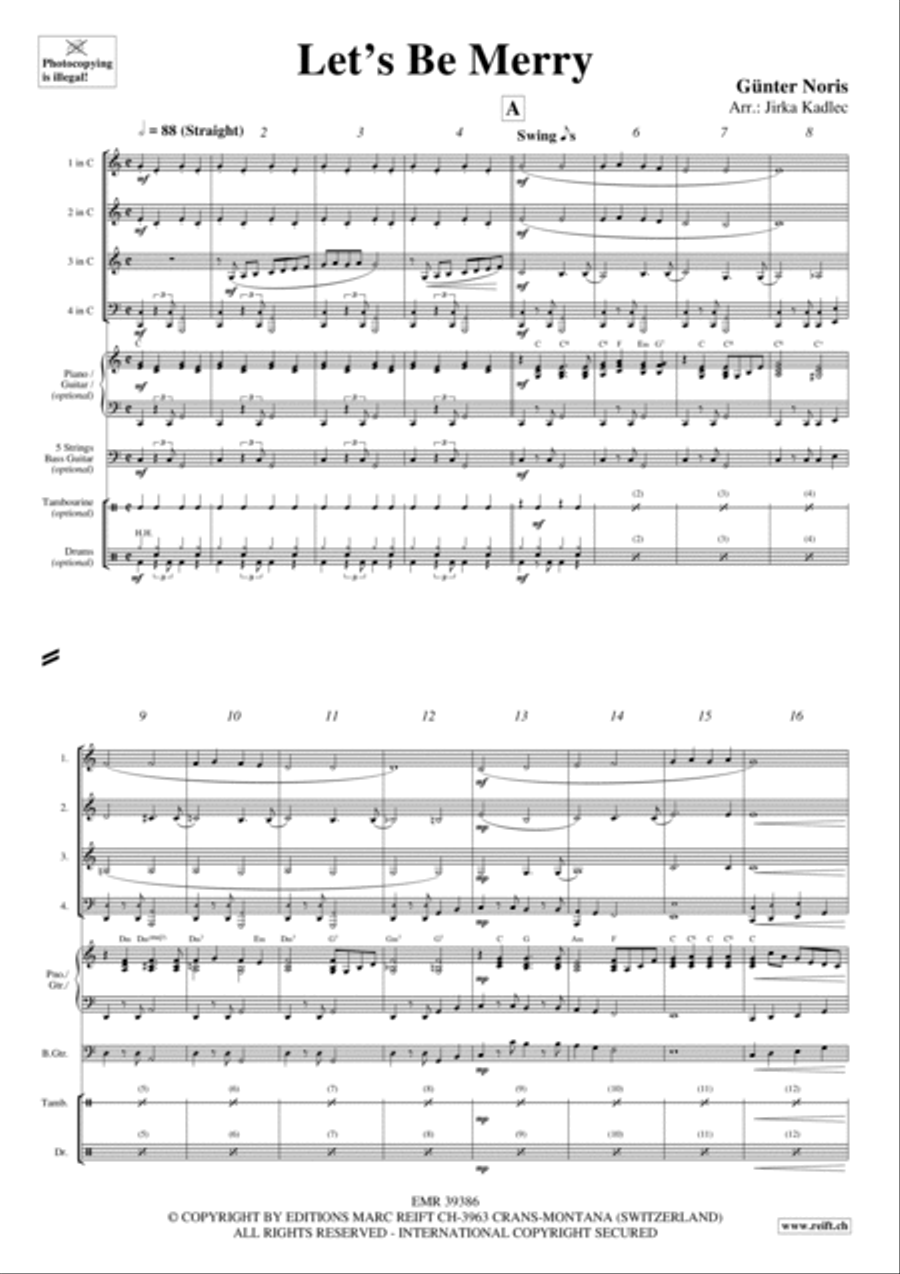 Let's Be Merry Let's Be Merry Woodwind Quartet scores gallery preview page 2