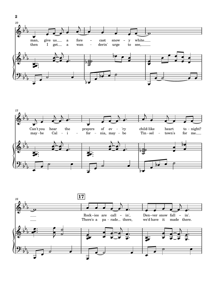 Tennessee Christmas Unison Choir scores gallery preview page 2