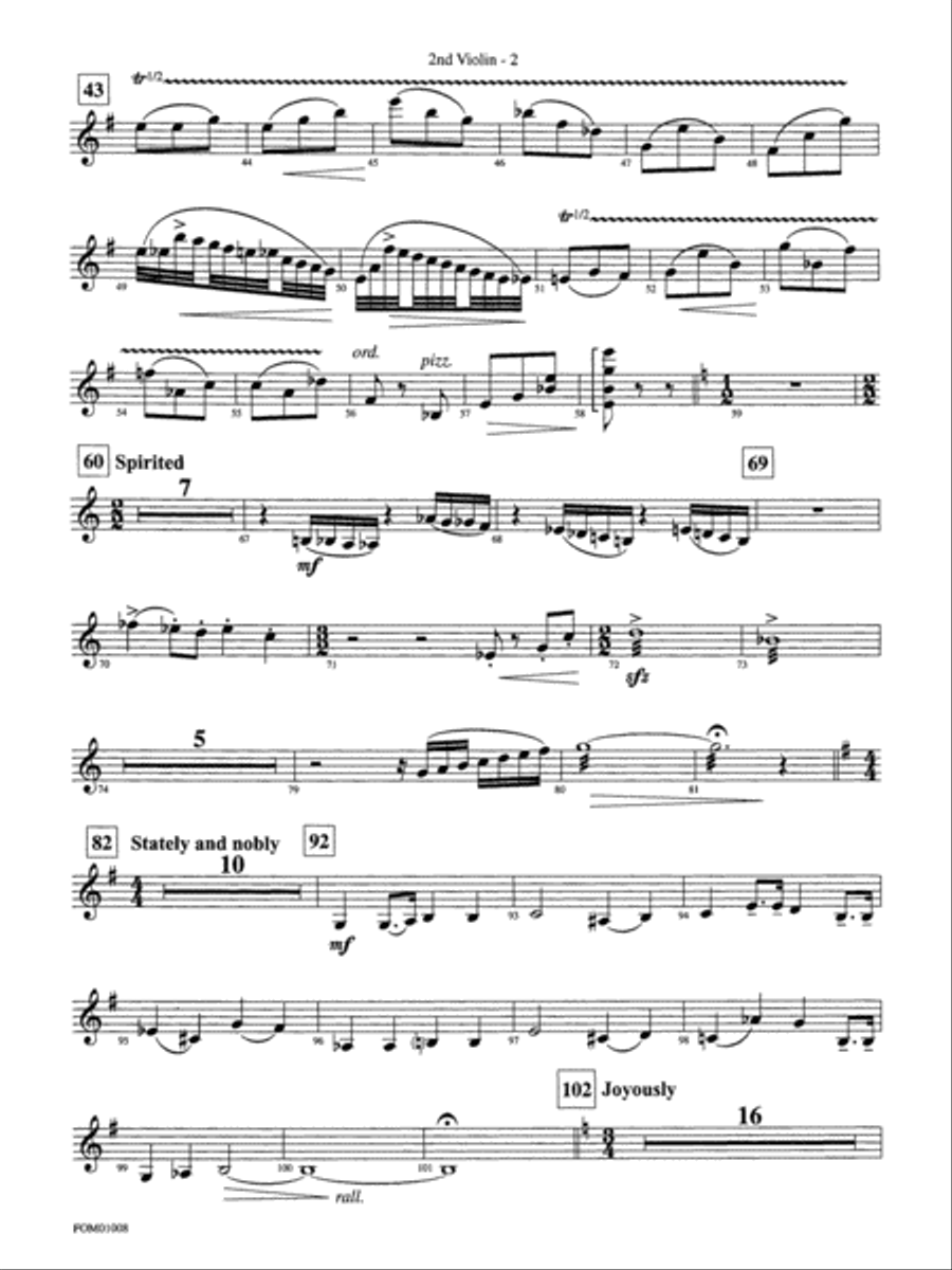 Harry Potter Symphonic Suite: 2nd Violin Full Orchestra scores gallery preview page 2