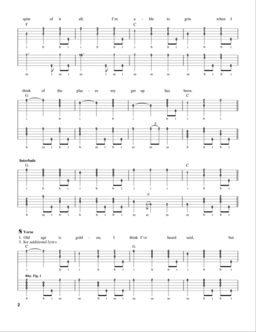 Get Up And Go Banjo scores gallery preview page 2