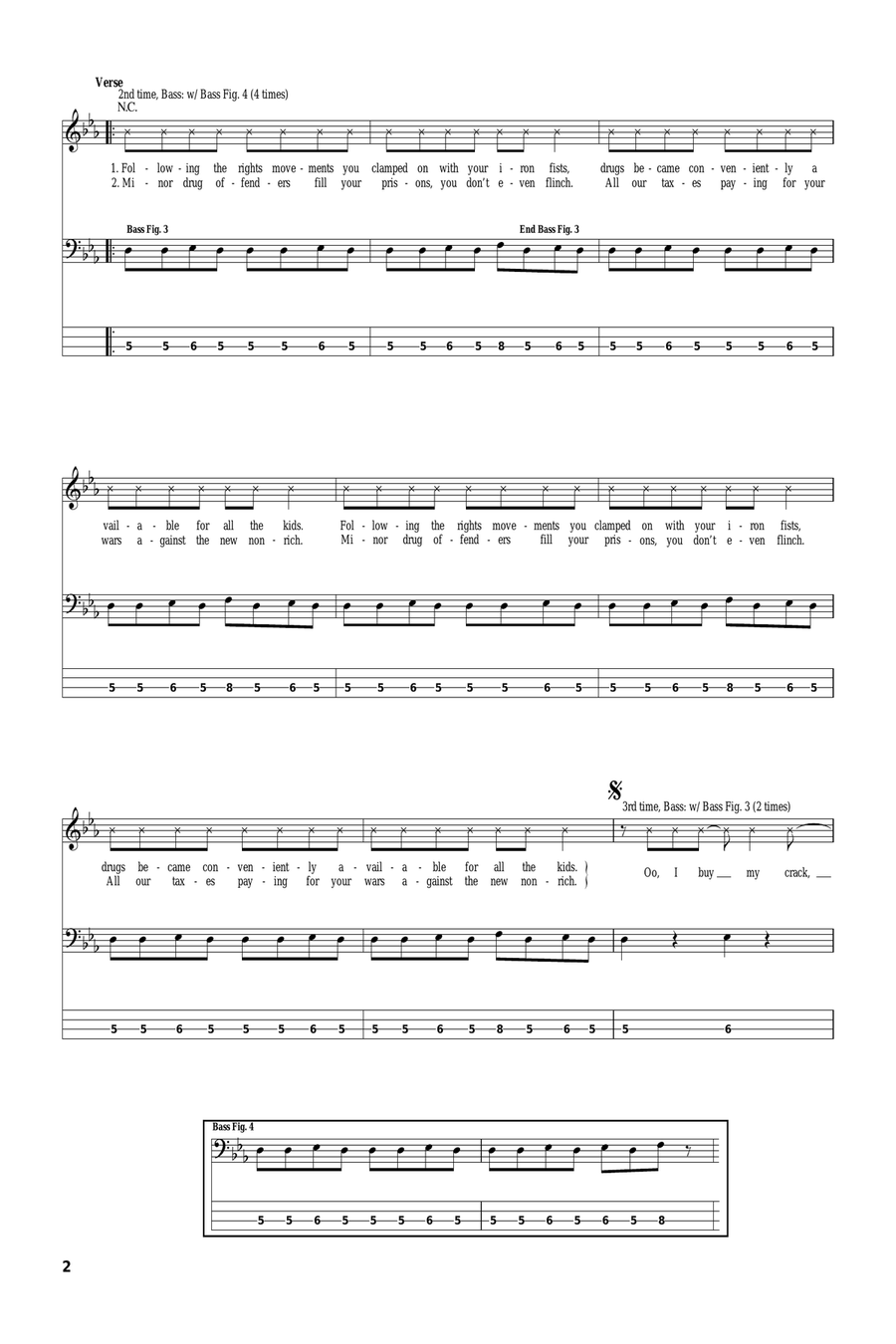 Prison song guitar tab hotsell
