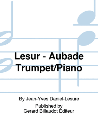 Lesur - Aubade Trumpet/Piano