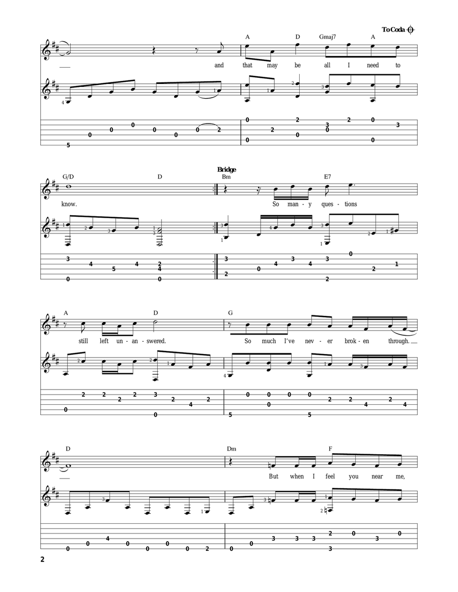 Don't Know Much Acoustic Guitar scores gallery preview page 2