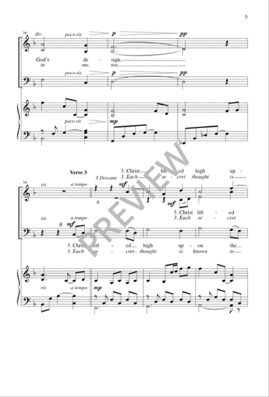Three Holy Days / The Lone, Wild Bird 3-Part scores gallery preview page 5